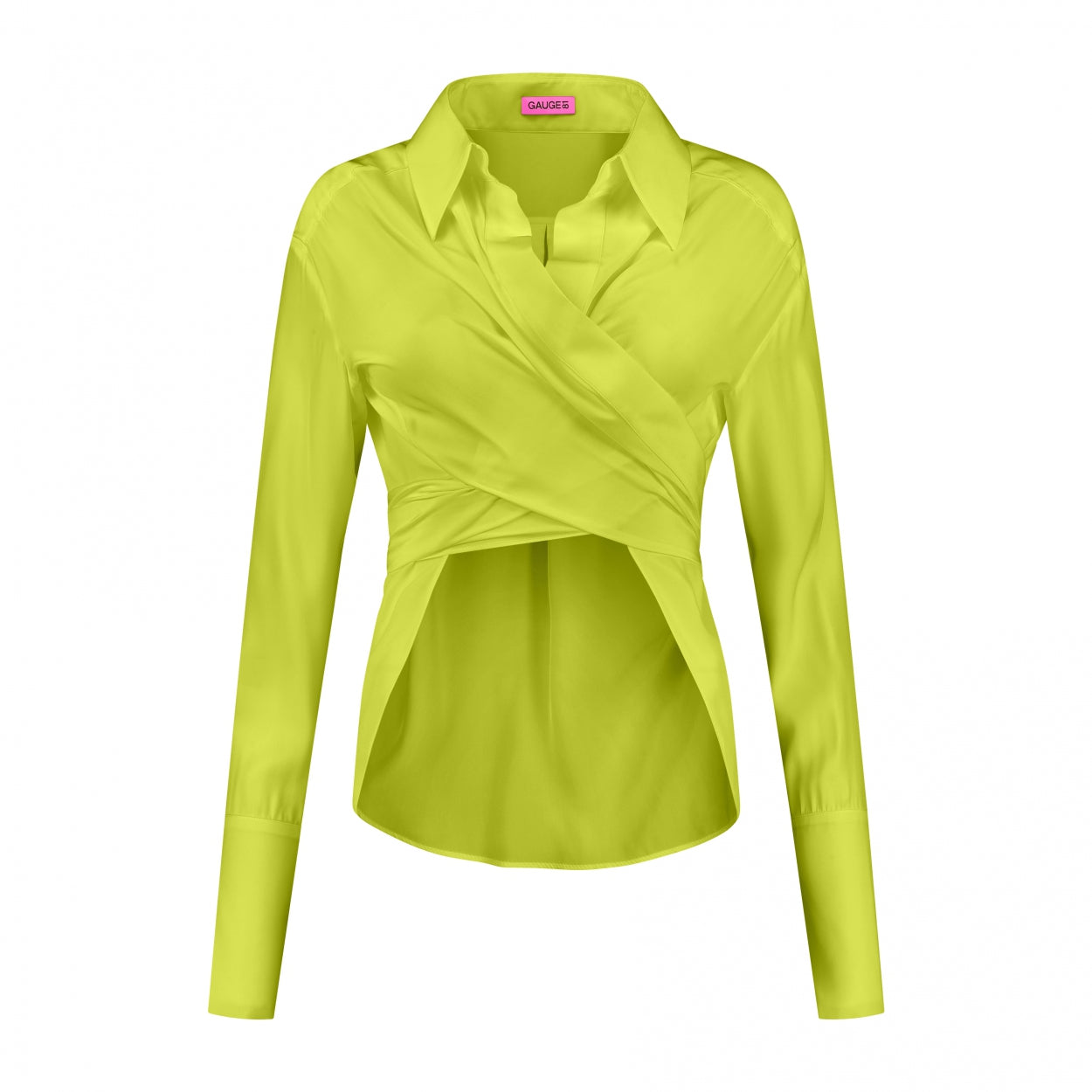 GAUGE81-OUTLET-SALE-sabinas silk | bright green-Shirts-bright green-XXS-ARCHIVIST-ARCHIVE-SALE