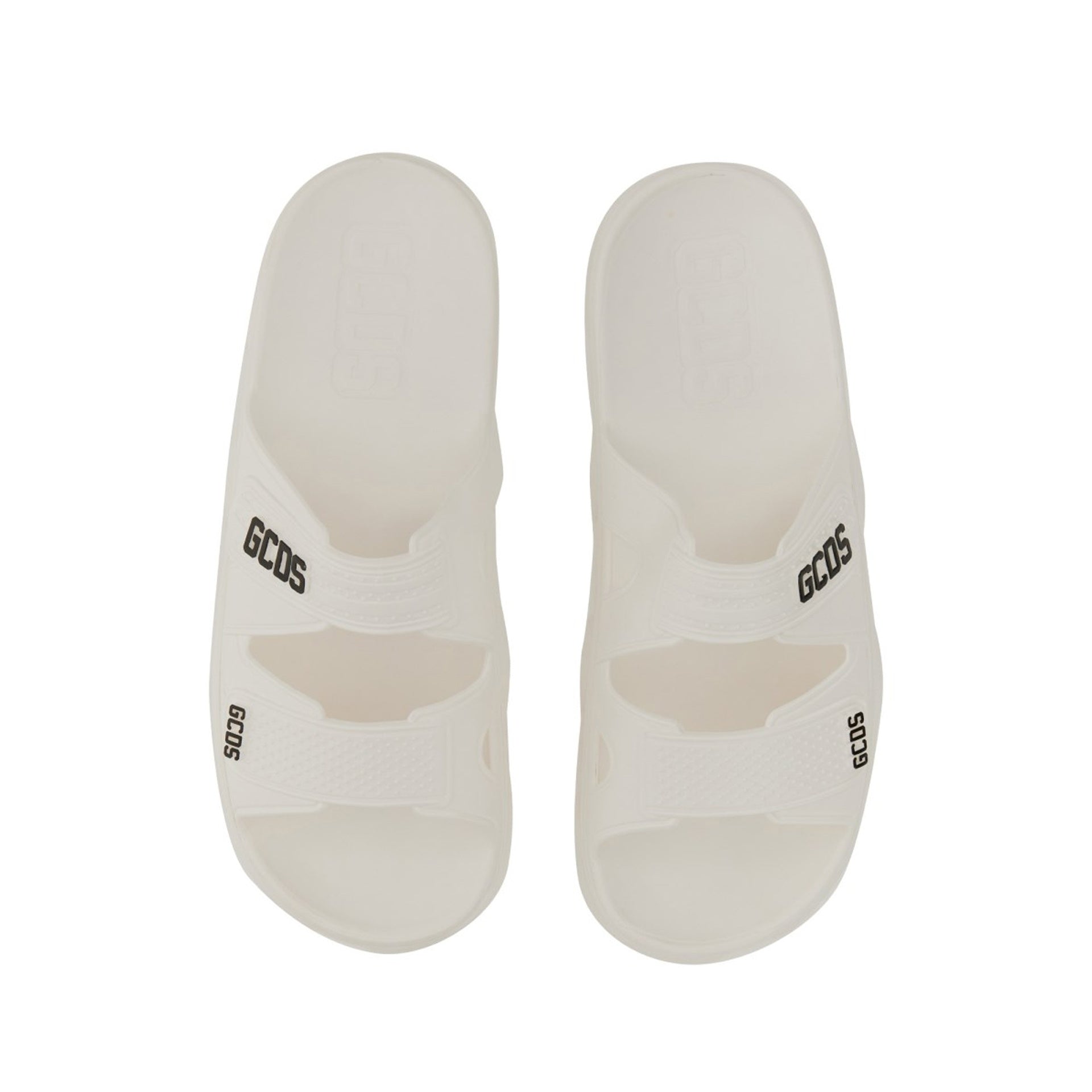 GCDS Rubber Logo Flats Sandals