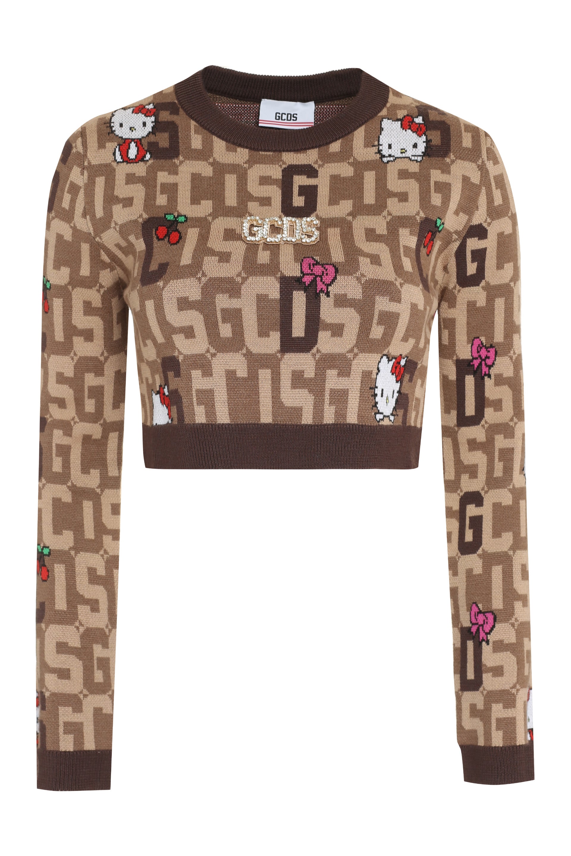GCDS x Hello Kitty - Wool-blend crew-neck sweater-GCDS-OUTLET-SALE-M-ARCHIVIST