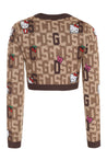 GCDS x Hello Kitty - Wool-blend crew-neck sweater