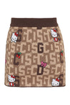 GCDS x Hello Kitty - Wool blend miniskirt