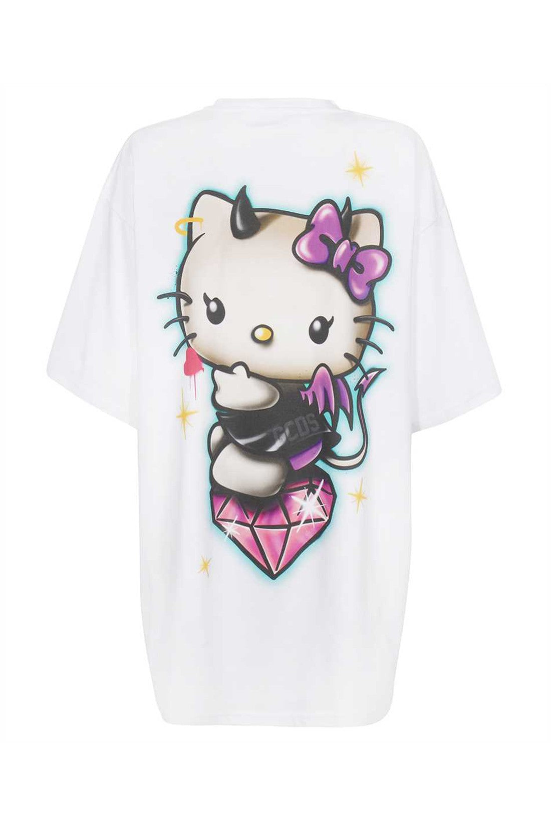 GCDS-OUTLET-SALE-GCDS x Hello Kitty - Cotton T-shirt dress-ARCHIVIST