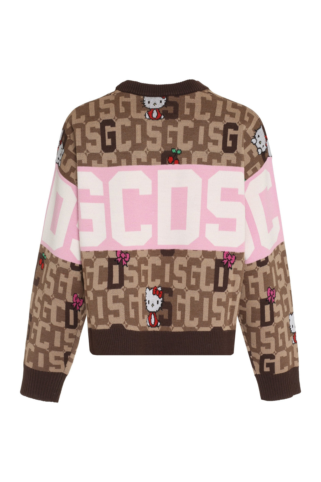 GCDS-OUTLET-SALE-GCDS x Hello Kitty - Wool-blend crew-neck sweater-ARCHIVIST