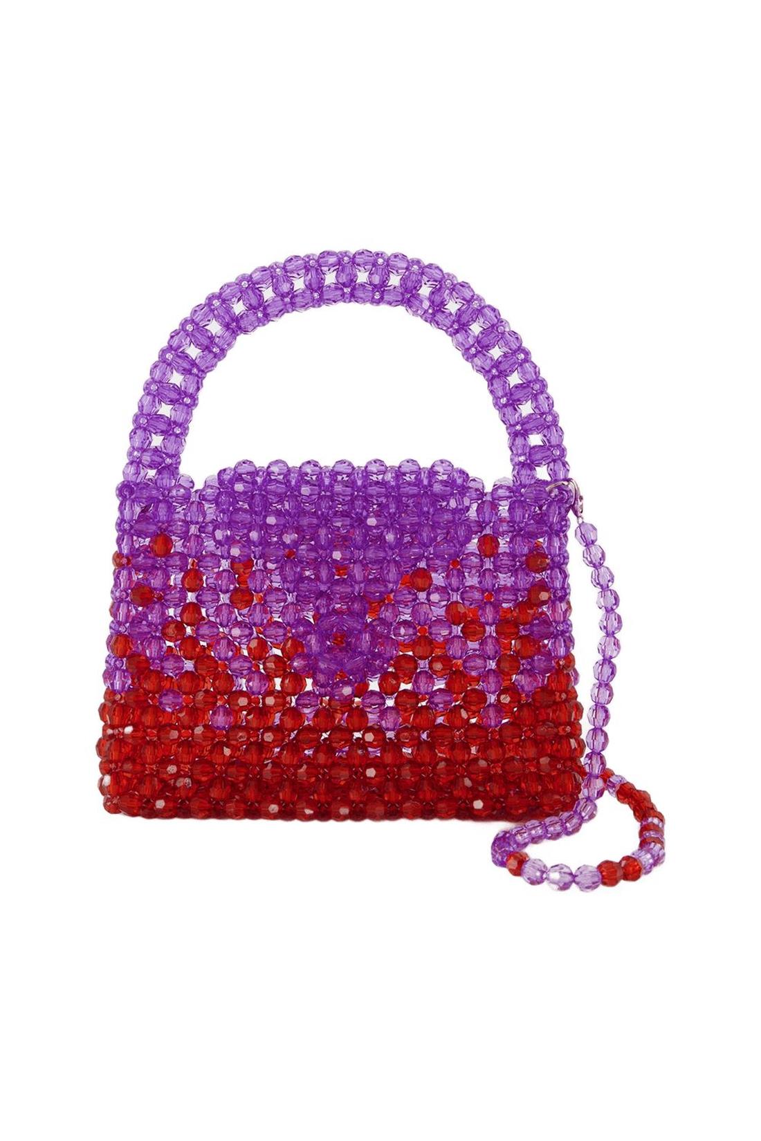 Ss23Bg01 Hobo Bag - Germanier - Purple/Red - Pearl