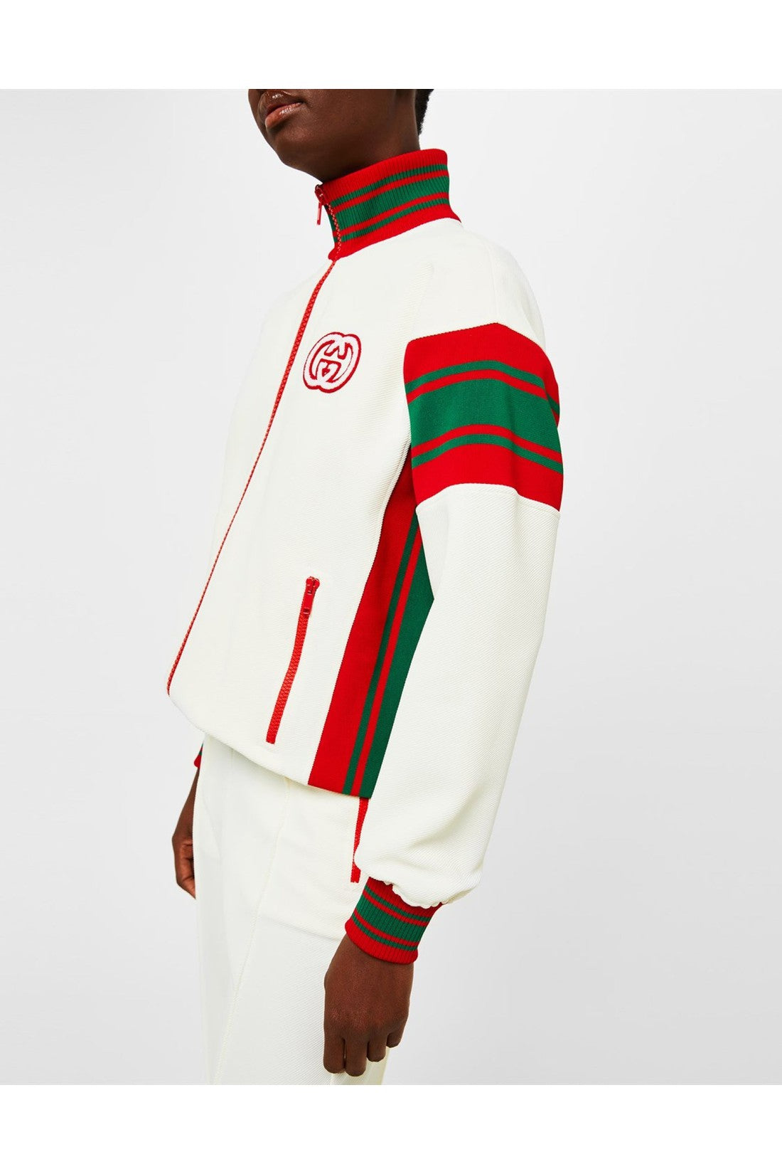 Gucci-OUTLET-SALE-GG Logo Zip-Up Track Jacket-ARCHIVIST