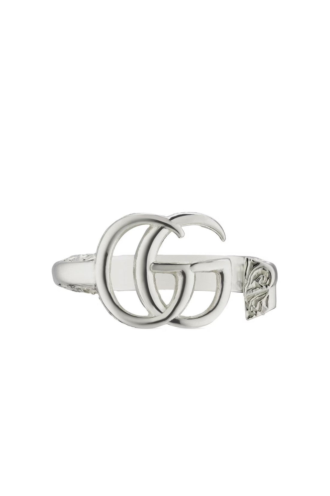 Gucci-OUTLET-SALE-GG Marmont Logo Silver Ring-ARCHIVIST