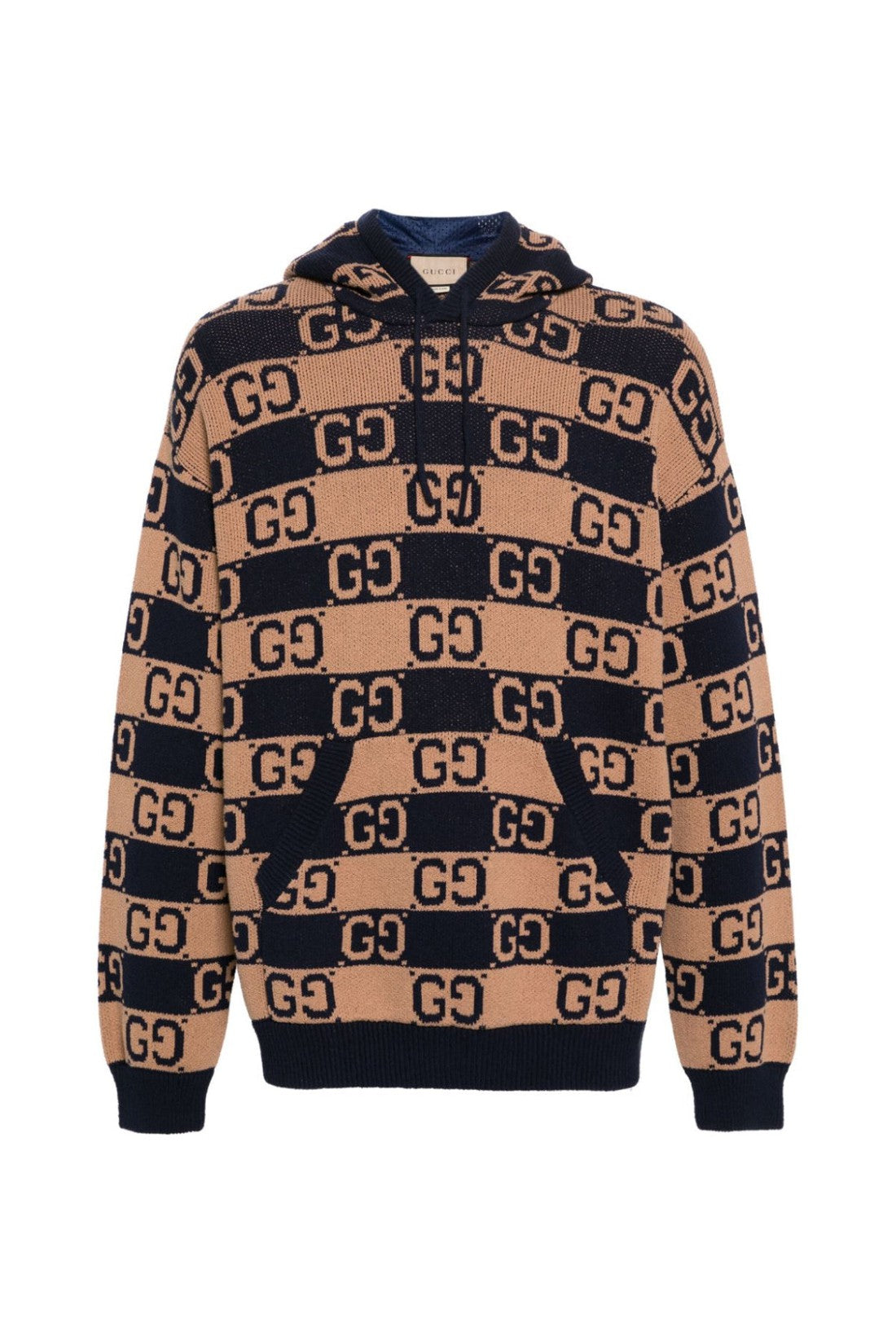 Gucci-OUTLET-SALE-GG Monogram Supreme Jacquard Hoodie-ARCHIVIST