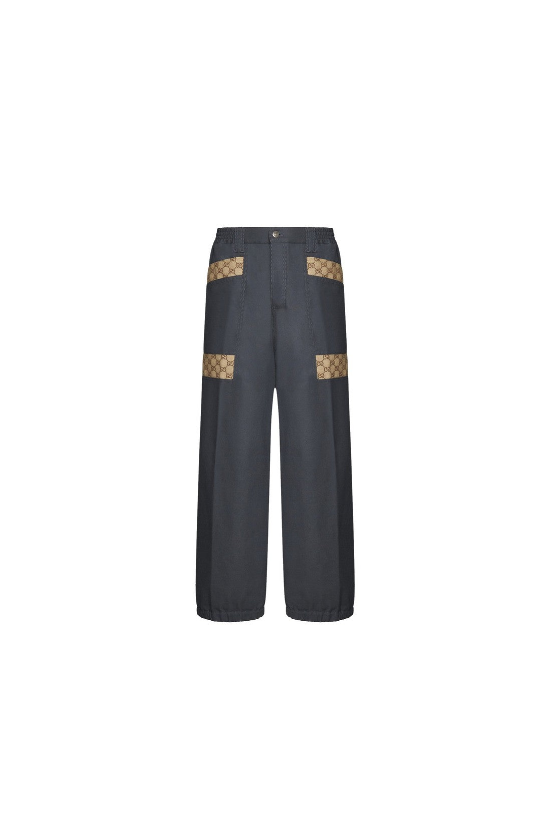 GUCCI-OUTLET-SALE-GUCCI Cotton GG Cargo Pants-ARCHIVIST