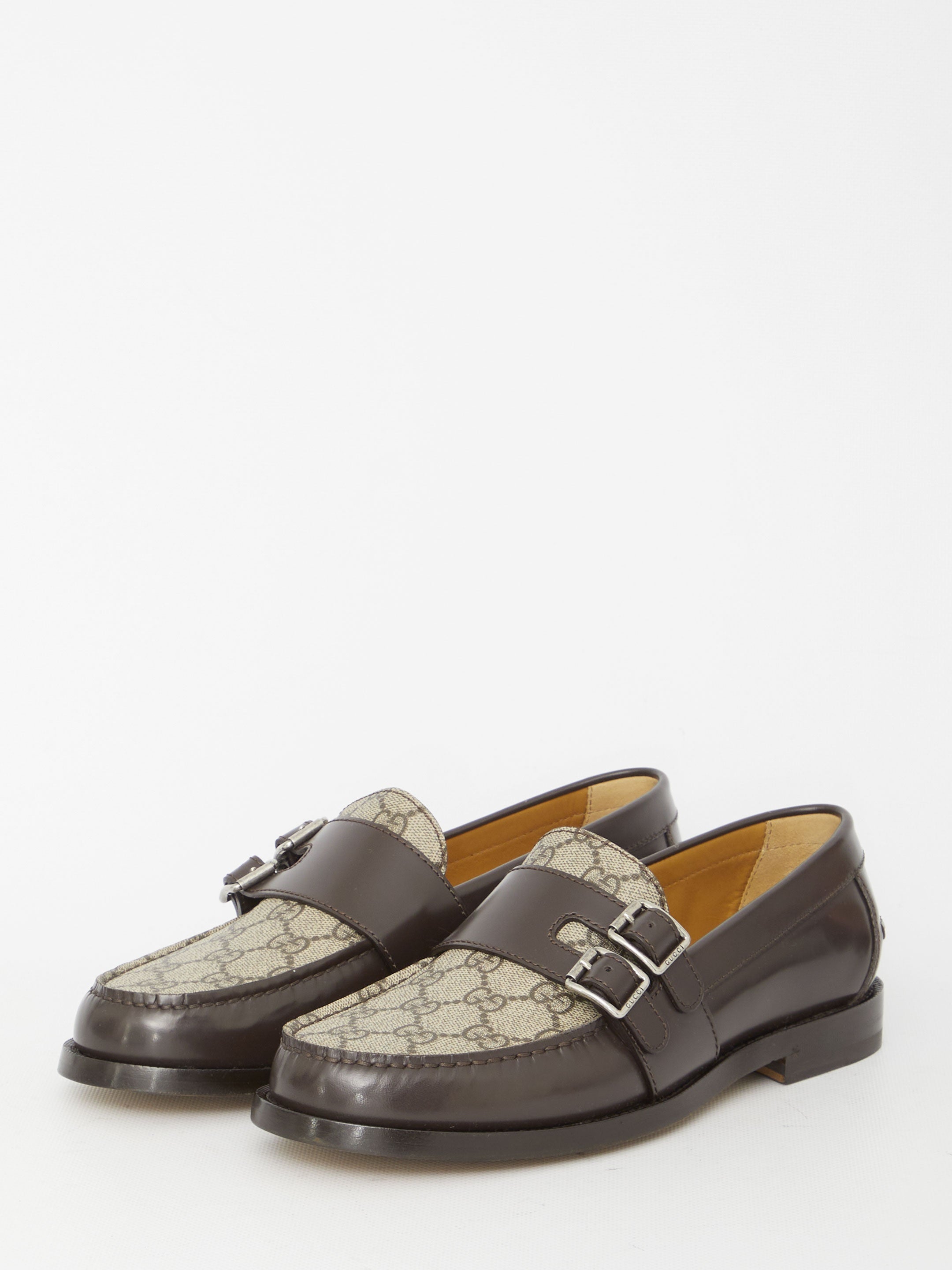 Buckle loafers with GG