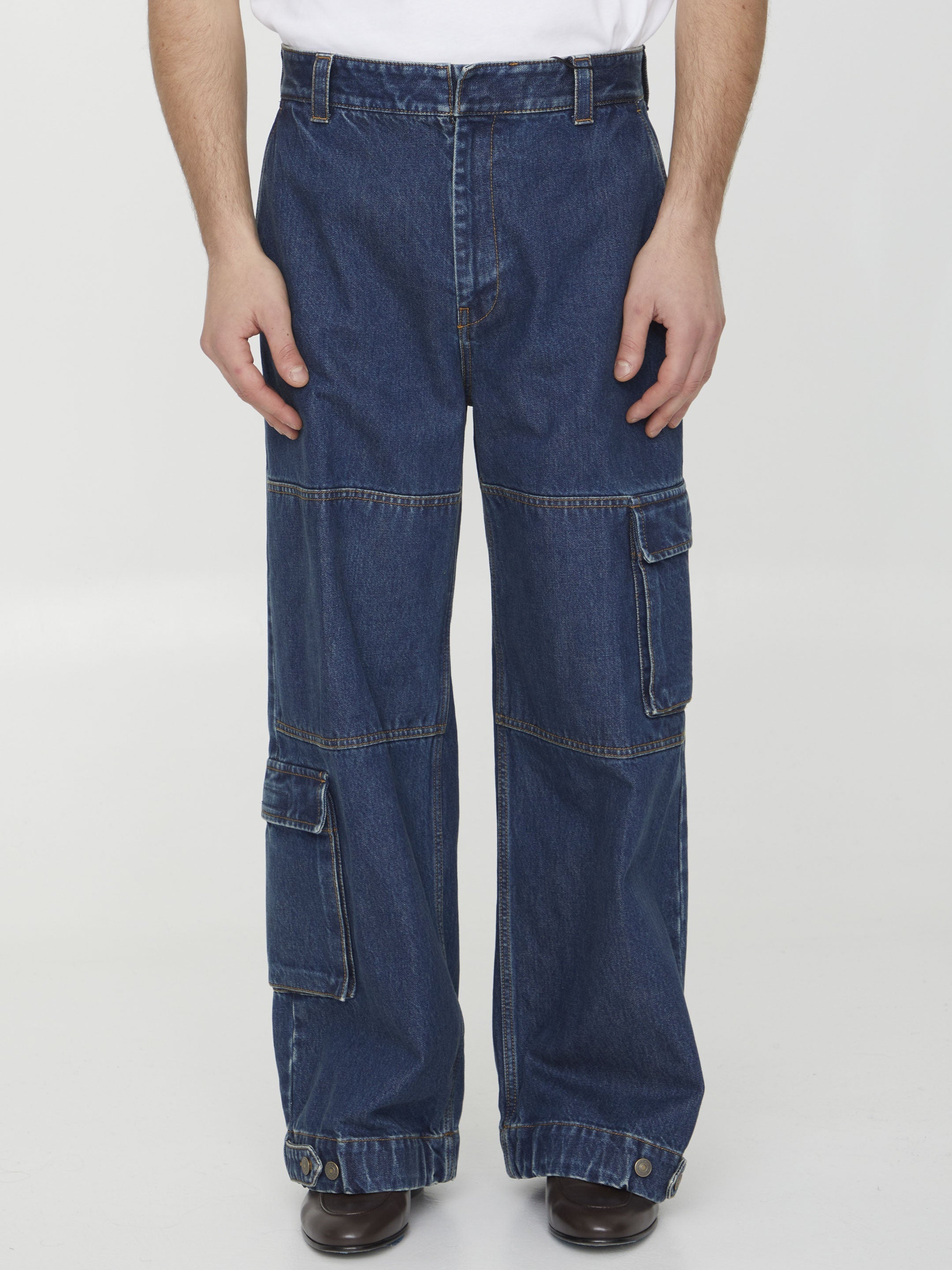Cargo jeans in denim