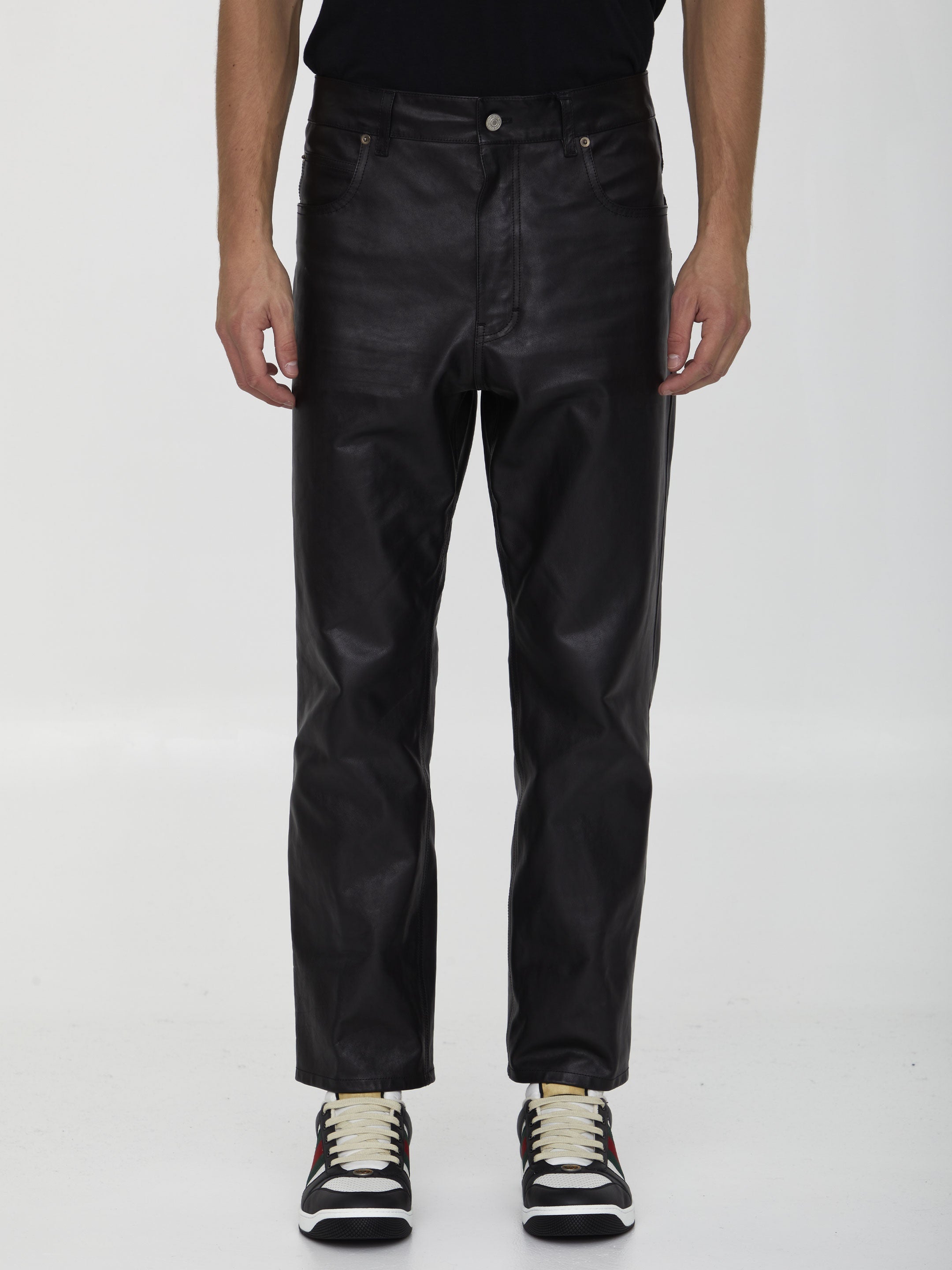 GUCCI-OUTLET-SALE-Shiny-leather-trousers-Hosen-48-BLACK-ARCHIVE-COLLECTION.jpg
