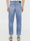 Washed-out denim jeans
