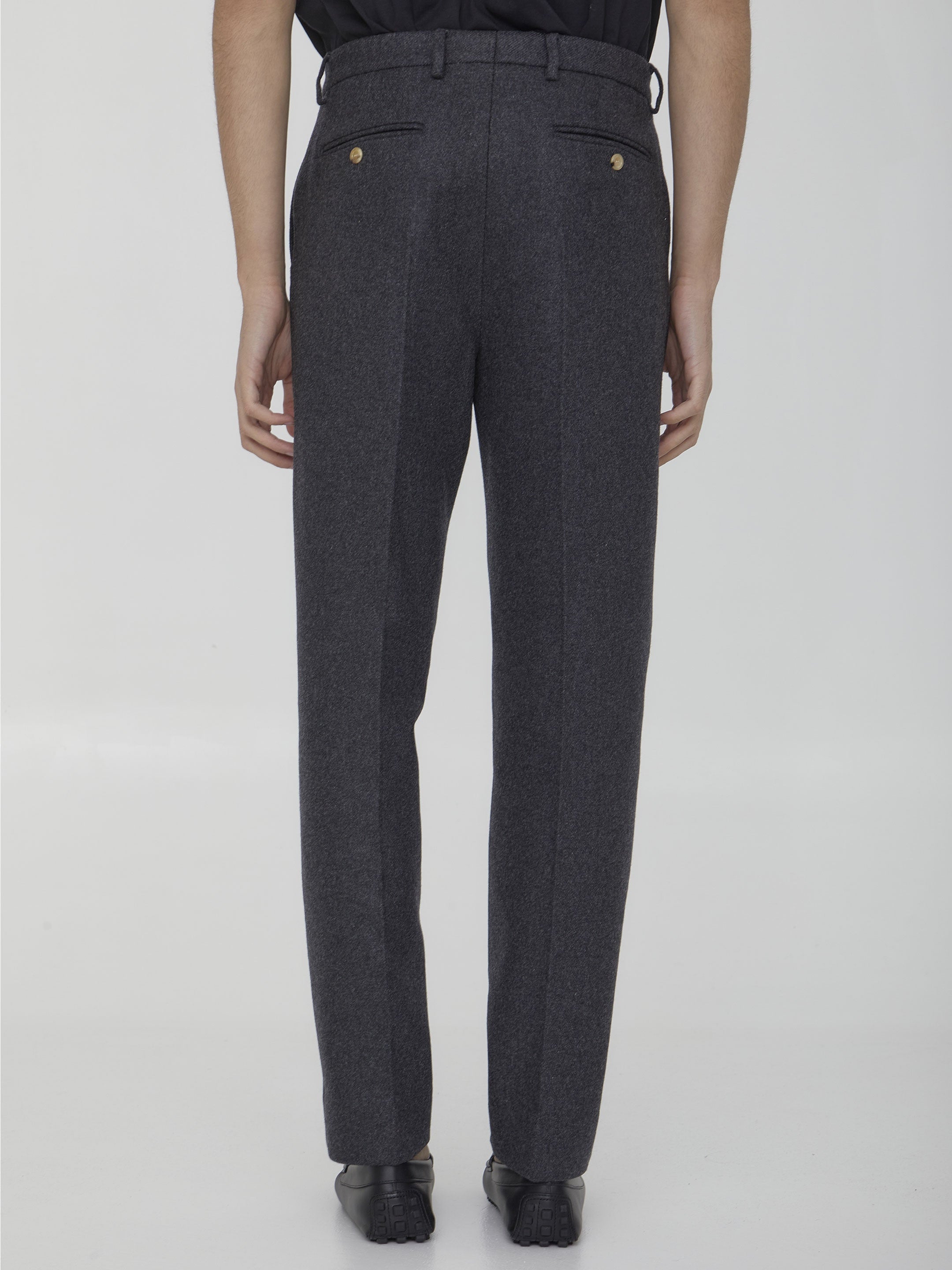 Wool and cashmere trousers