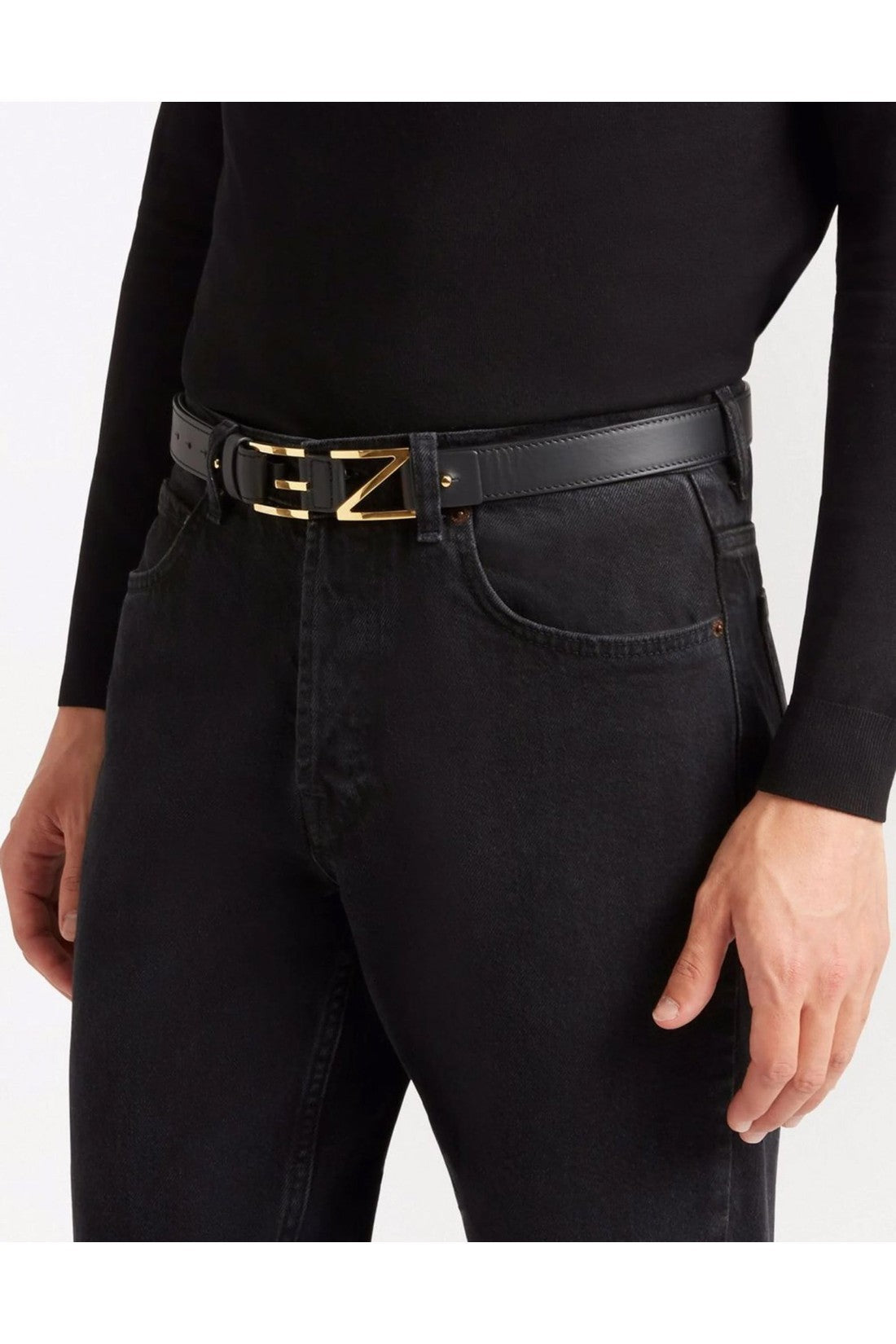 Giuseppe Zanotti-OUTLET-SALE-GZ Block Logo Belt-ARCHIVIST