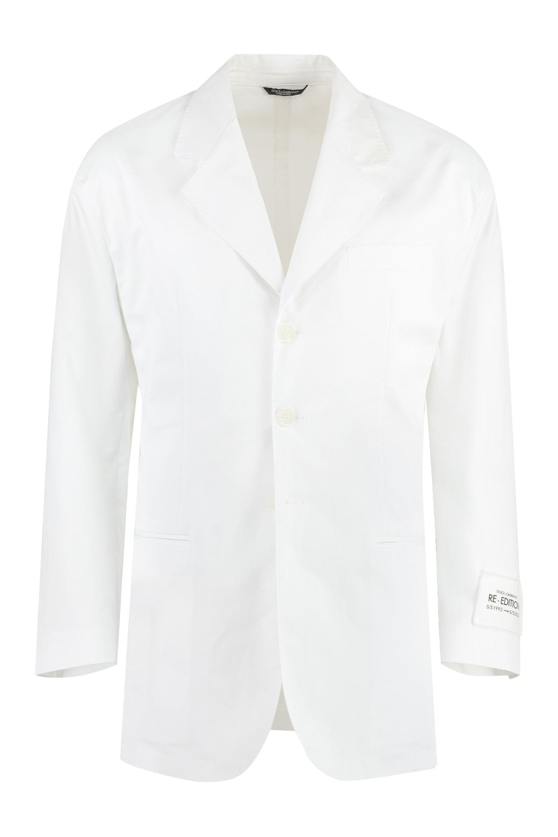 Dolce & Gabbana-OUTLET-SALE-Gabardine cotton jacket-ARCHIVIST