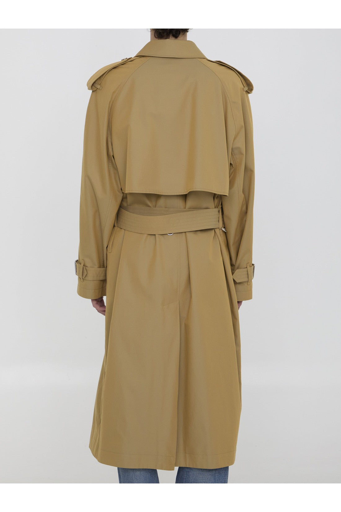 BURBERRY-OUTLET-SALE-Gabardine long trench coat-ARCHIVIST