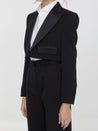 DOLCE&GABBANA-OUTLET-SALE-Gabardine tuxedo jacket-ARCHIVIST