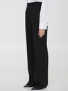 DOLCE&GABBANA-OUTLET-SALE-Gabardine tuxedo pants-ARCHIVIST