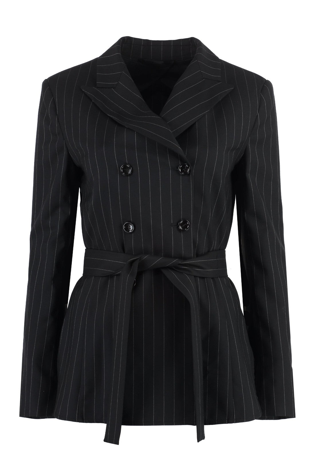 Max Mara-OUTLET-SALE-Gabbia Double-breasted wool blazer-ARCHIVIST
