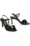 FERRAGAMO-OUTLET-SALE-Gabriela bow detail suede sandals-ARCHIVIST