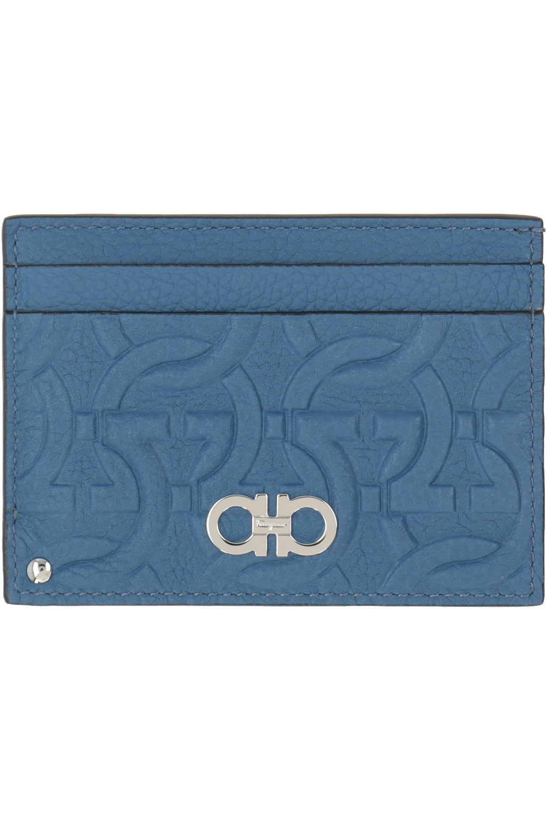 FERRAGAMO-OUTLET-SALE-Gancini Leather card holder-ARCHIVIST