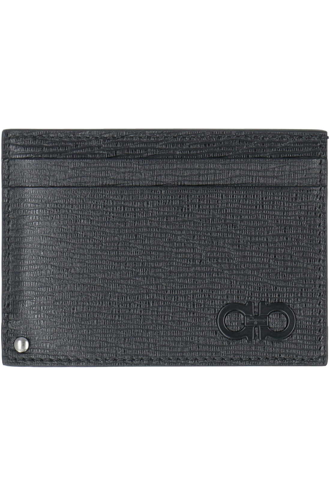 FERRAGAMO-OUTLET-SALE-Gancini leather card holder-ARCHIVIST