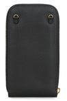 FERRAGAMO-OUTLET-SALE-Gancini leather mobile phone case-ARCHIVIST