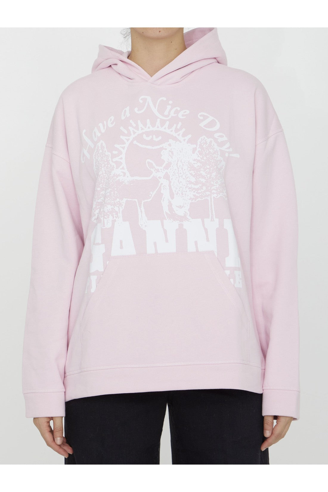 GANNI-OUTLET-SALE-Ganni Animals hoodie-ARCHIVIST