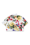 DOLCE & GABBANA-OUTLET-SALE-Garden print poplin crop shirt-ARCHIVIST