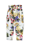 DOLCE & GABBANA-OUTLET-SALE-Garden print poplin pants-ARCHIVIST