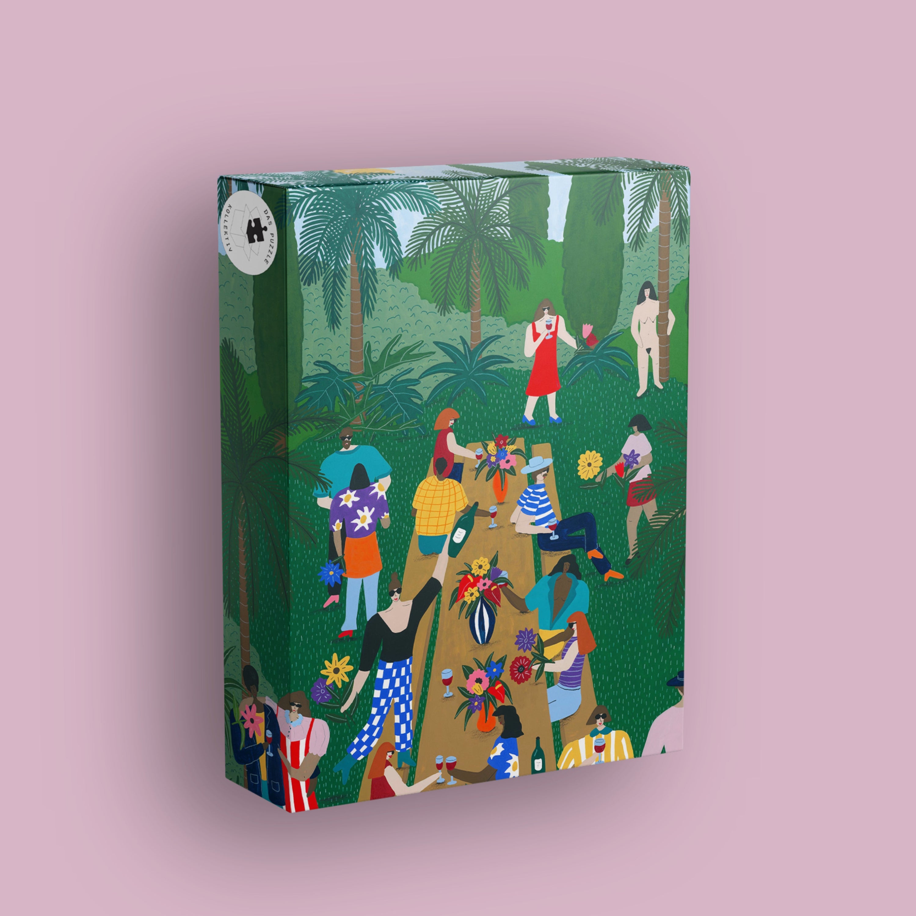 Das Puzzle Kollektiv-"Garden Party"-1000 Teile-Black-Deal-Outlet-by-ARCHIVIST