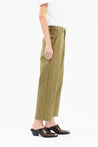 Odeeh-Garment Washed Gab Hose, Olive-Hosen-Black-Deal-Outlet-by-ARCHIVIST