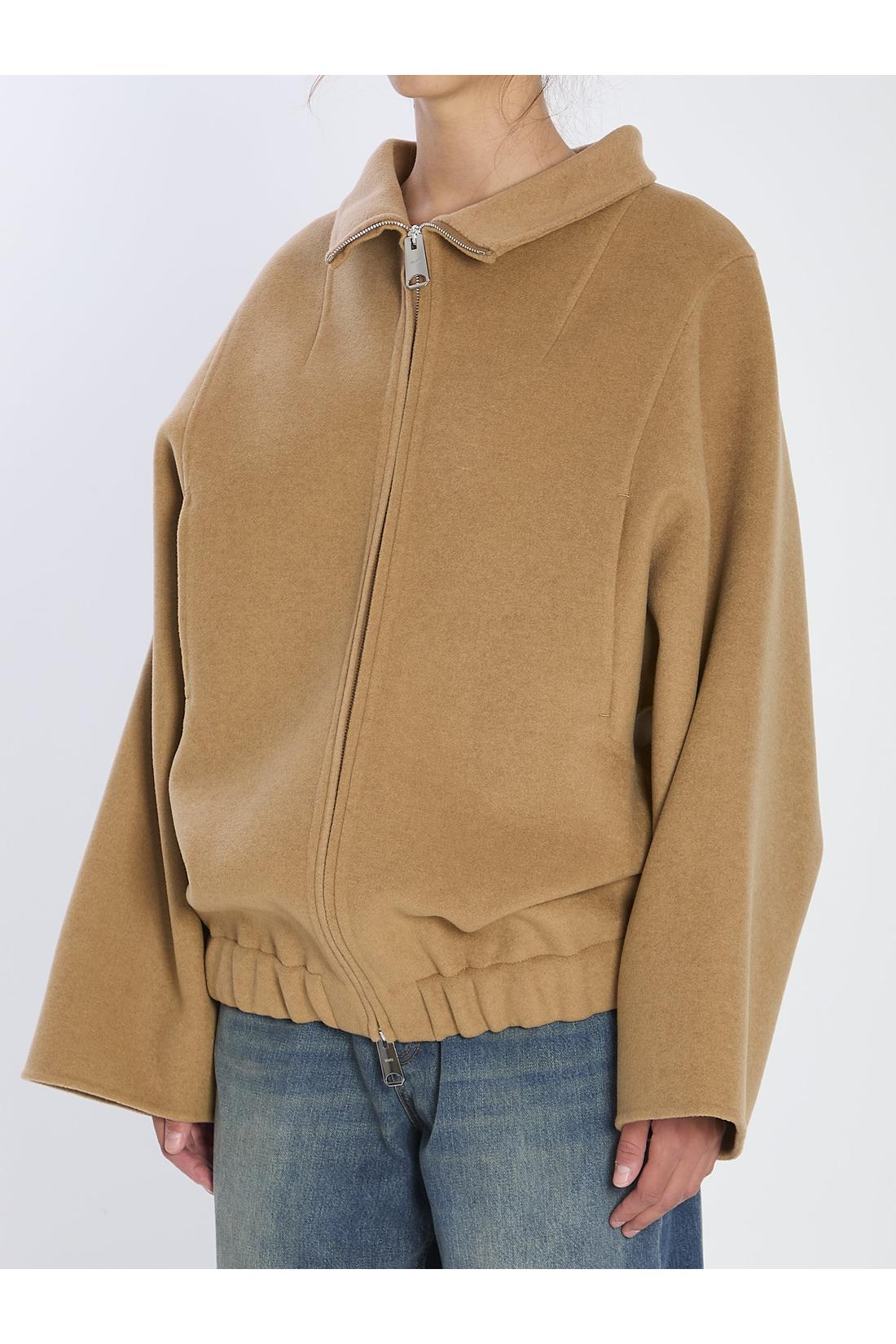 Khaite-OUTLET-SALE-Garret jacket in camel-ARCHIVIST