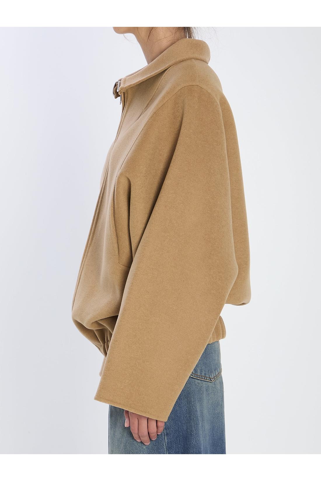 Khaite-OUTLET-SALE-Garret jacket in camel-ARCHIVIST