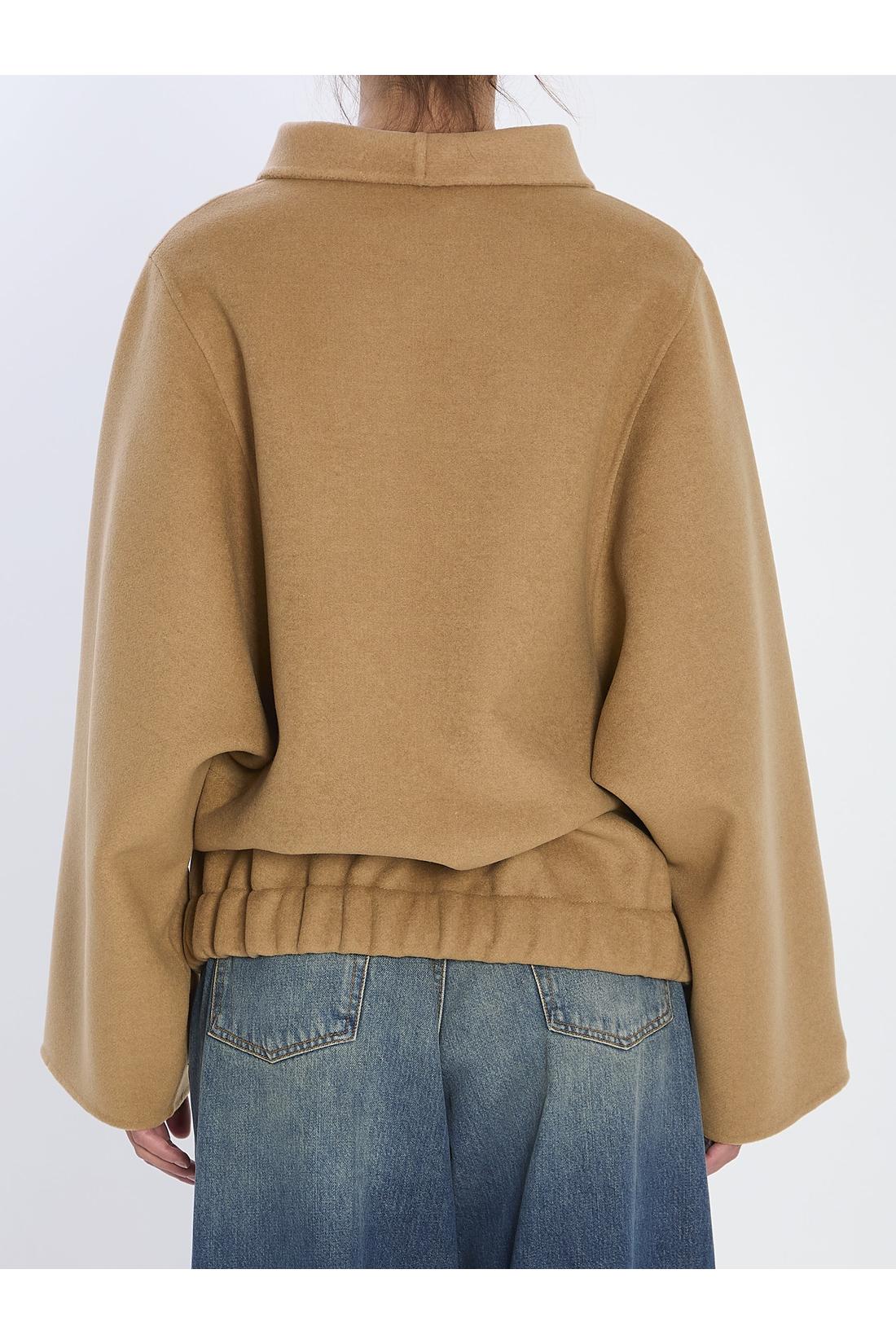 Khaite-OUTLET-SALE-Garret jacket in camel-ARCHIVIST