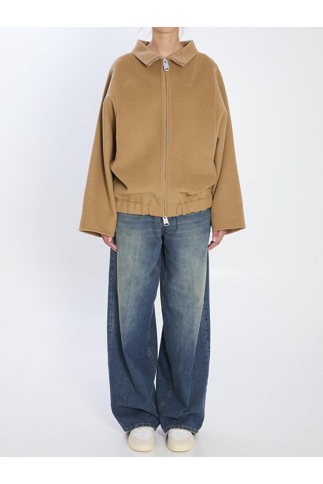 Khaite-OUTLET-SALE-Garret jacket in camel-ARCHIVIST