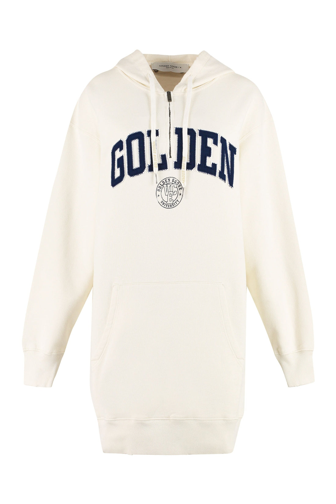 Golden Goose-OUTLET-SALE-Geneve Logo print cotton sweatdress-ARCHIVIST