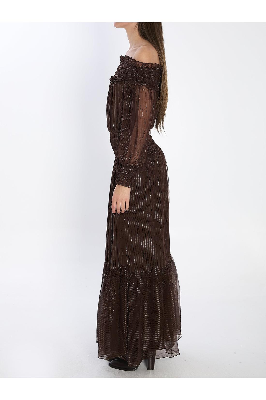 Self Portrait-OUTLET-SALE-Georgette maxi dress-ARCHIVIST