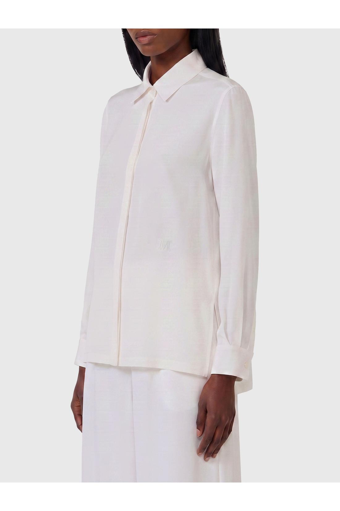 Max mara-OUTLET-SALE-Geranium silk shirt-ARCHIVIST