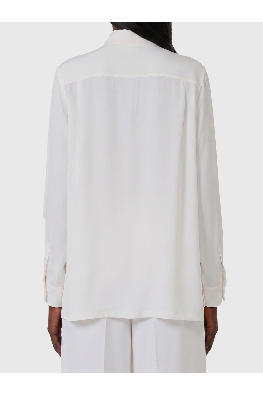 Max mara-OUTLET-SALE-Geranium silk shirt-ARCHIVIST