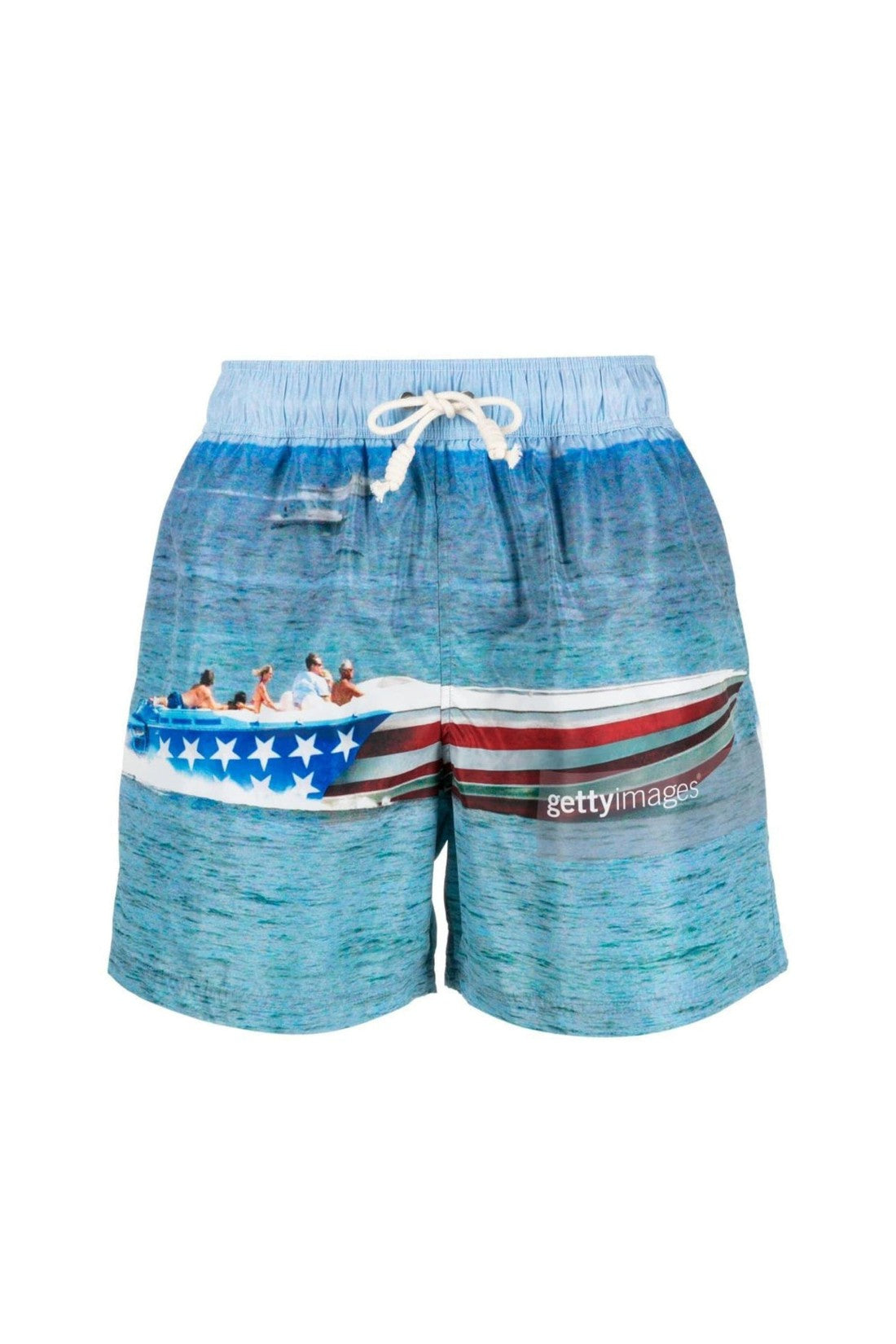 Palm Angels-OUTLET-SALE-Getty Speedyboat Logo Swim Shorts-ARCHIVIST