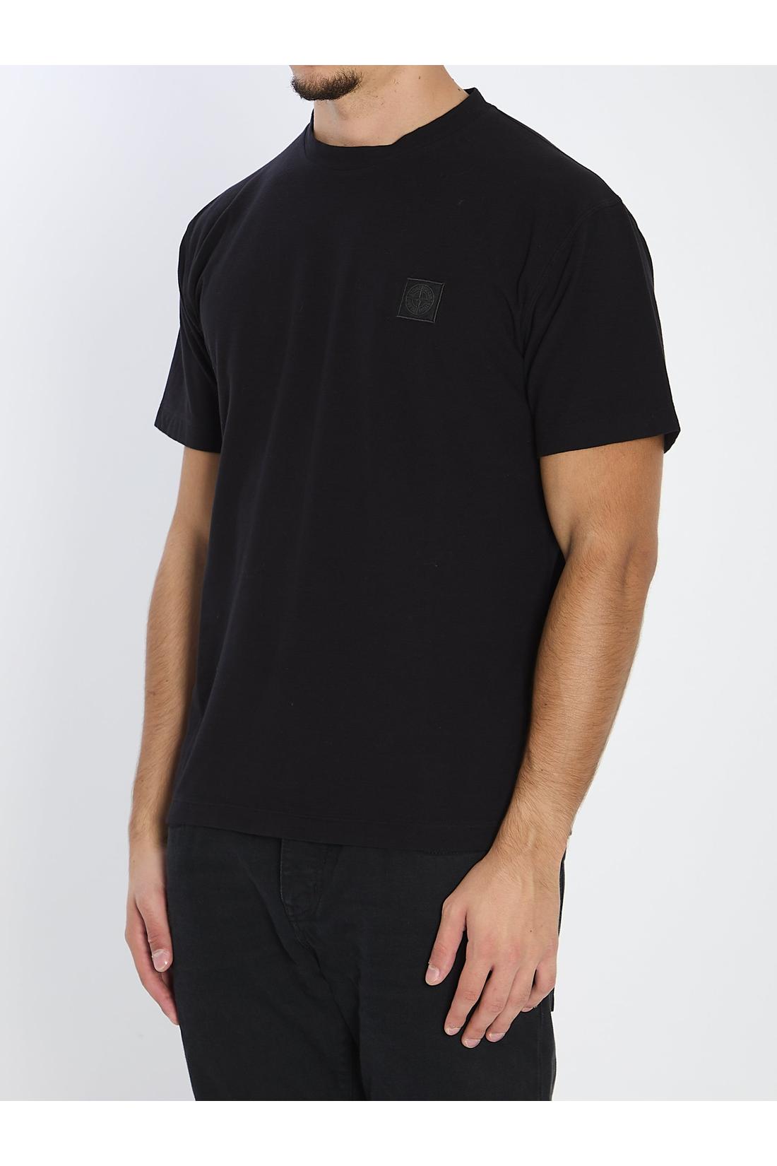 Stone Island-OUTLET-SALE-Ghost Piece cotton T-shirt-ARCHIVIST