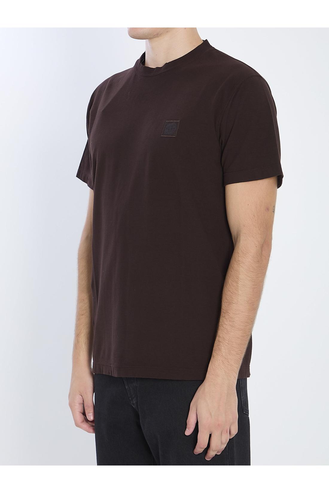 Stone Island-OUTLET-SALE-Ghost Piece cotton T-shirt-ARCHIVIST