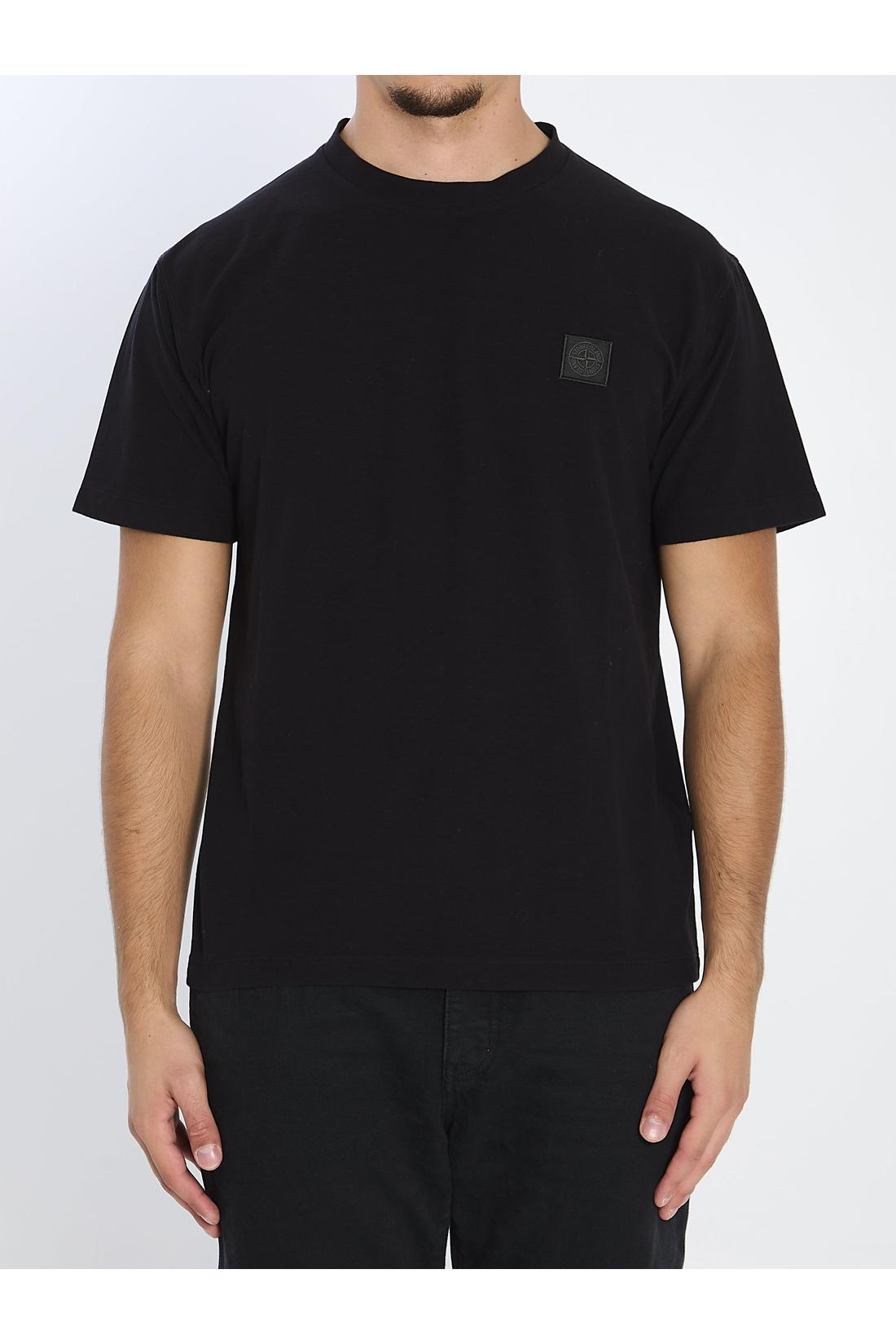 Stone Island-OUTLET-SALE-Ghost Piece cotton T-shirt-ARCHIVIST