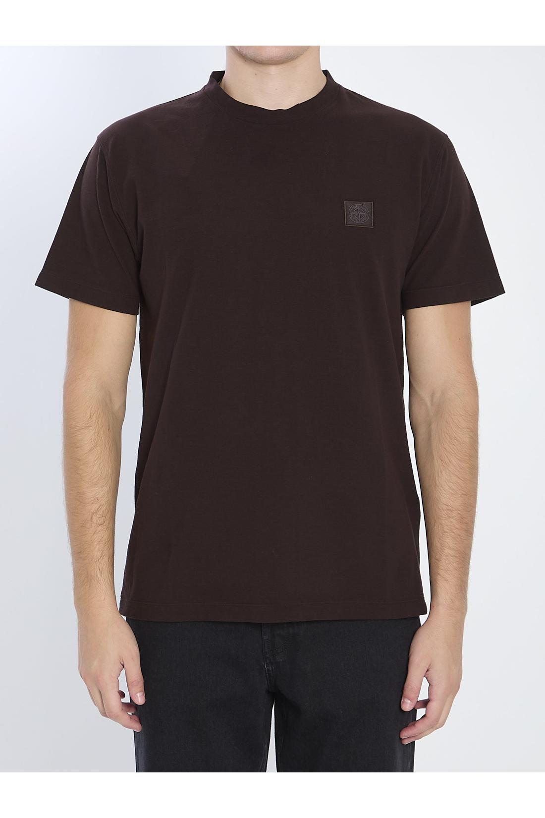 Stone Island-OUTLET-SALE-Ghost Piece cotton T-shirt-ARCHIVIST