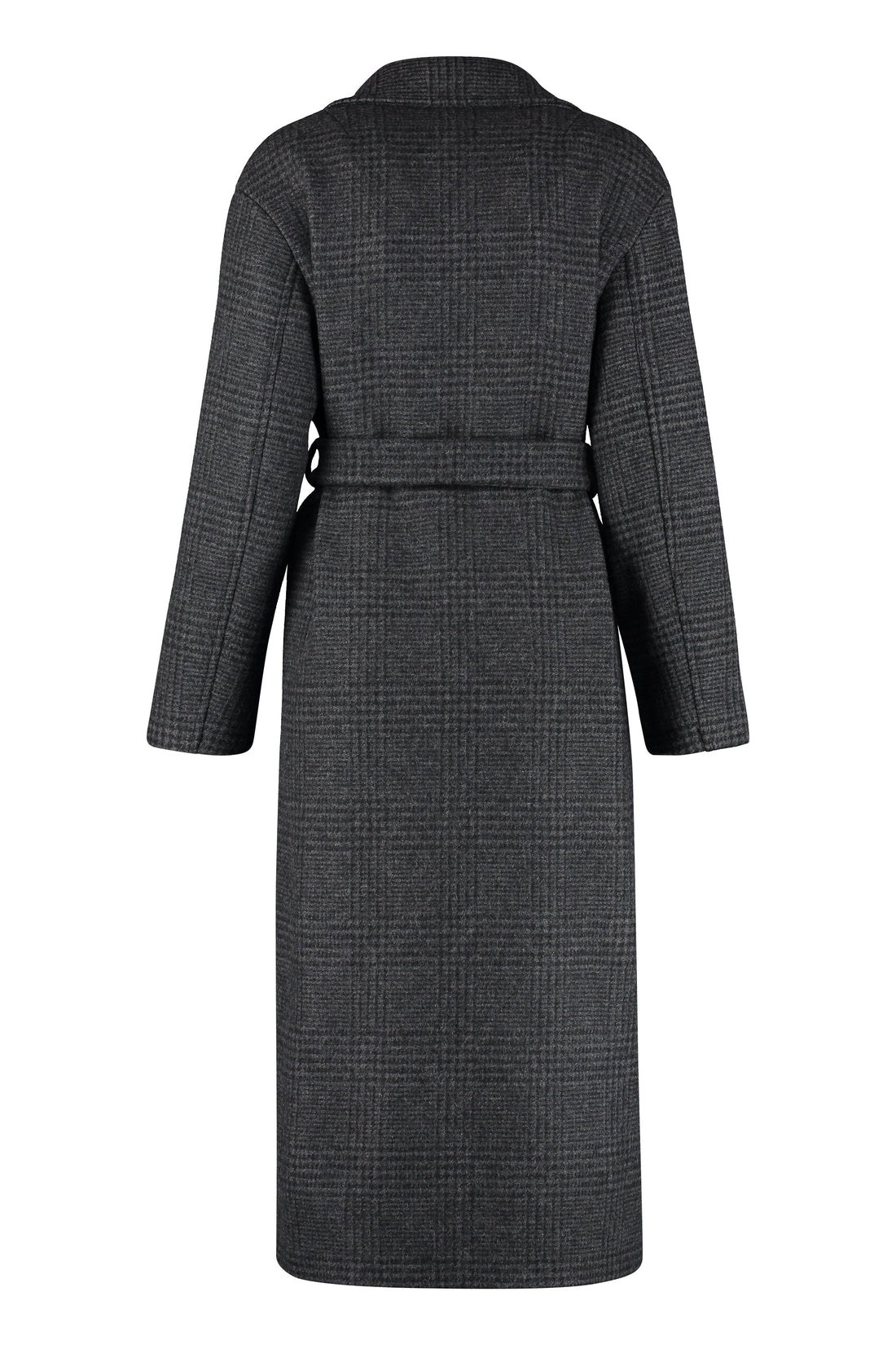 Pinko-OUTLET-SALE-Giacomo double-breasted Prince-of-Wales wool coat-ARCHIVIST