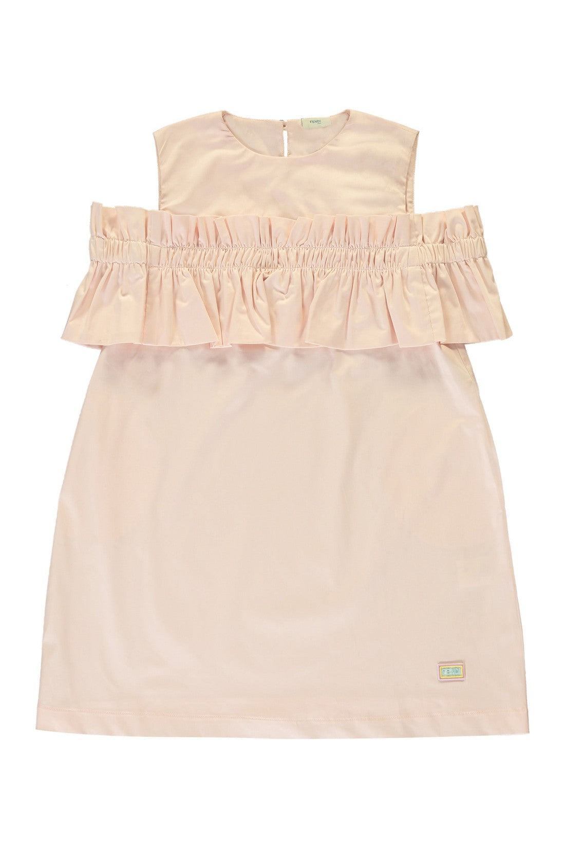 Fendi Kids-OUTLET-SALE-Girl cotton dress-ARCHIVIST