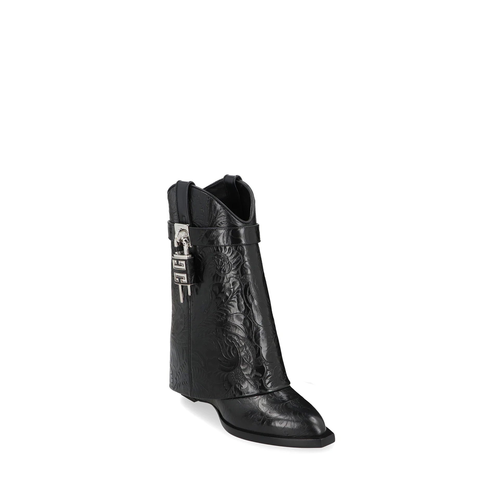 Givenchy Lock Cowboy Boots-Givenchy-Sale