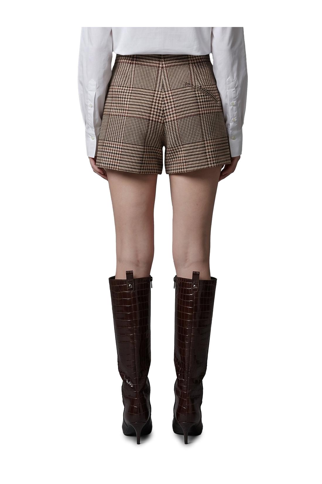 Federica Tosi-OUTLET-SALE-Glen plaid shorts-ARCHIVIST