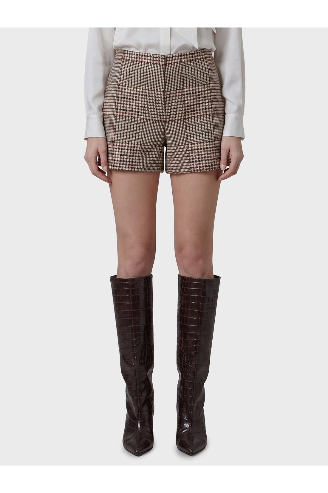 Federica Tosi-OUTLET-SALE-Glen plaid shorts-ARCHIVIST